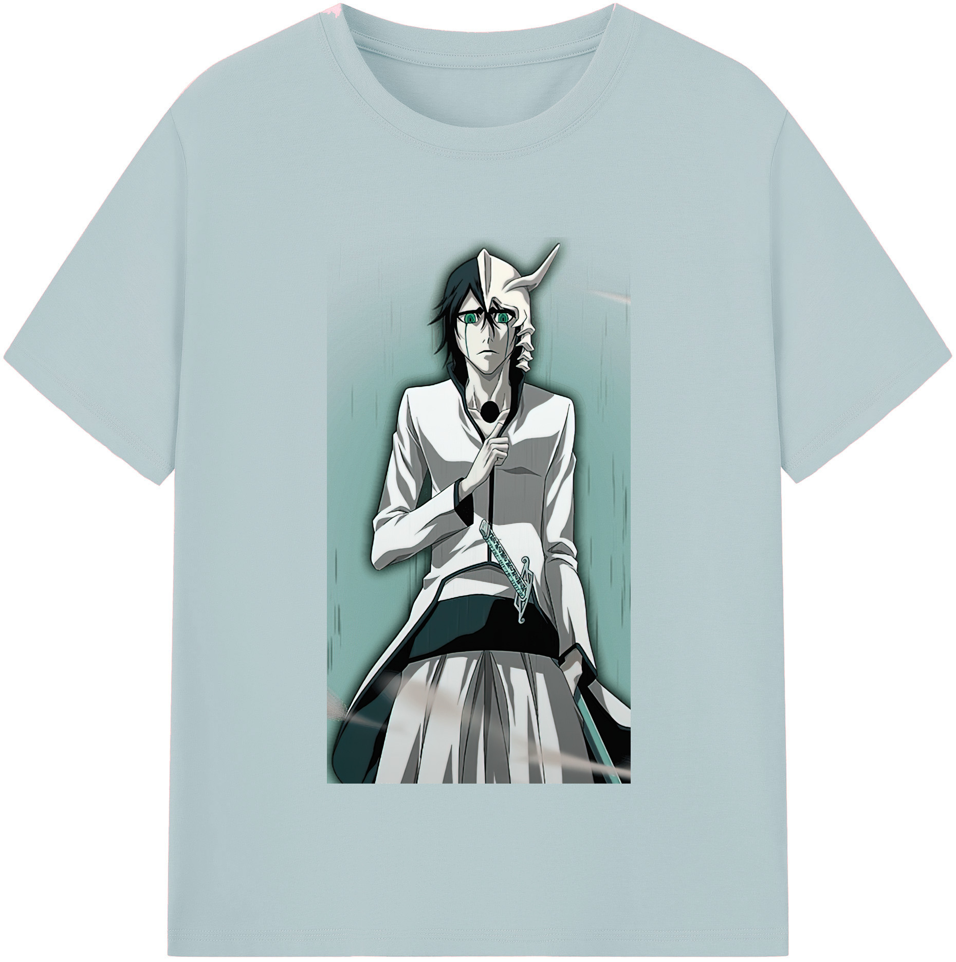 （画像用） ブリーチ ウルキオラ·シファー BLEACH Ulquiorra cifer 綿100％半袖Tシャツ（フロントプリント）